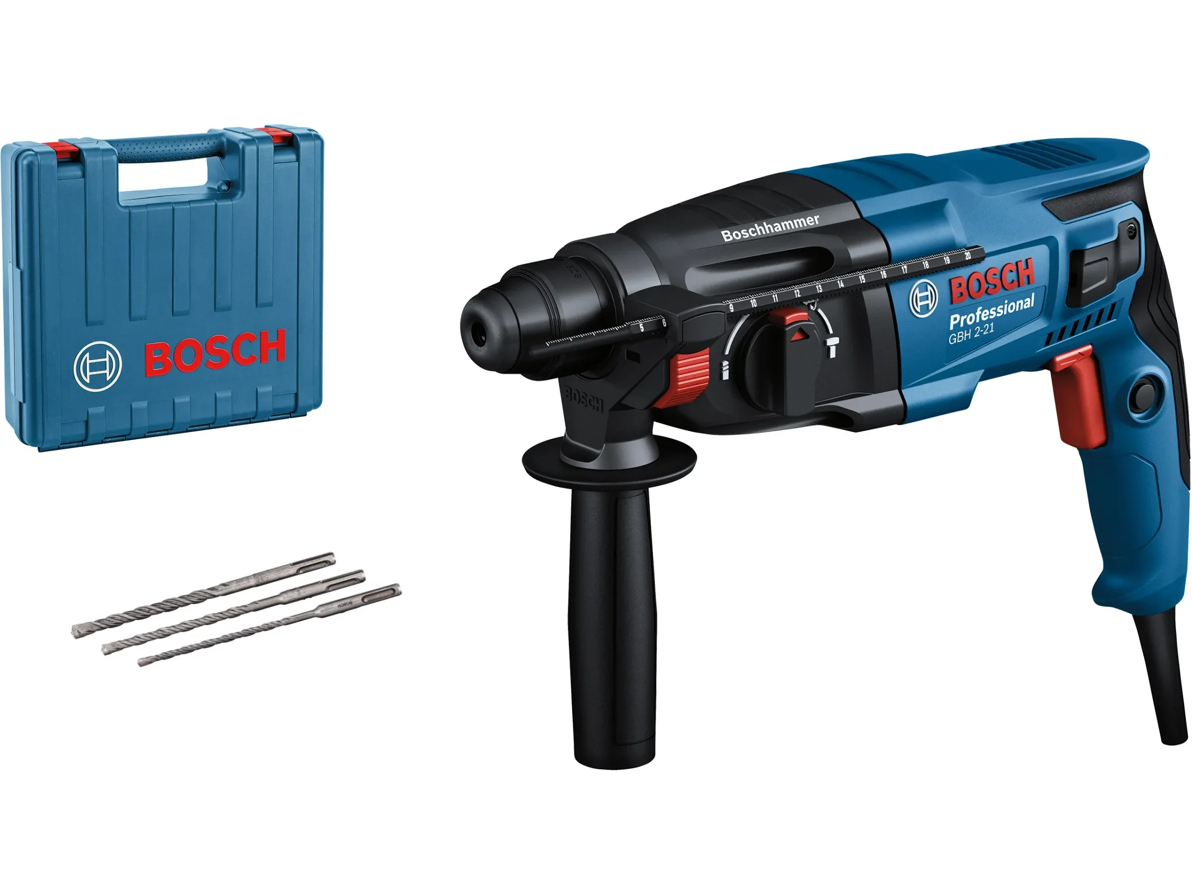 Bohrhammer 720 W SDS-Plus – 3 Betriebsarten inkl. Zubehör im Koffer