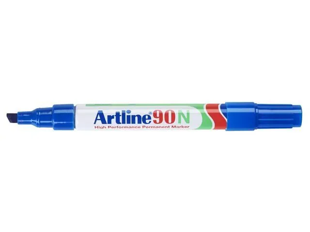 Artline 90N Permanentmarker – Blau, Keilspitze 2–5 mm