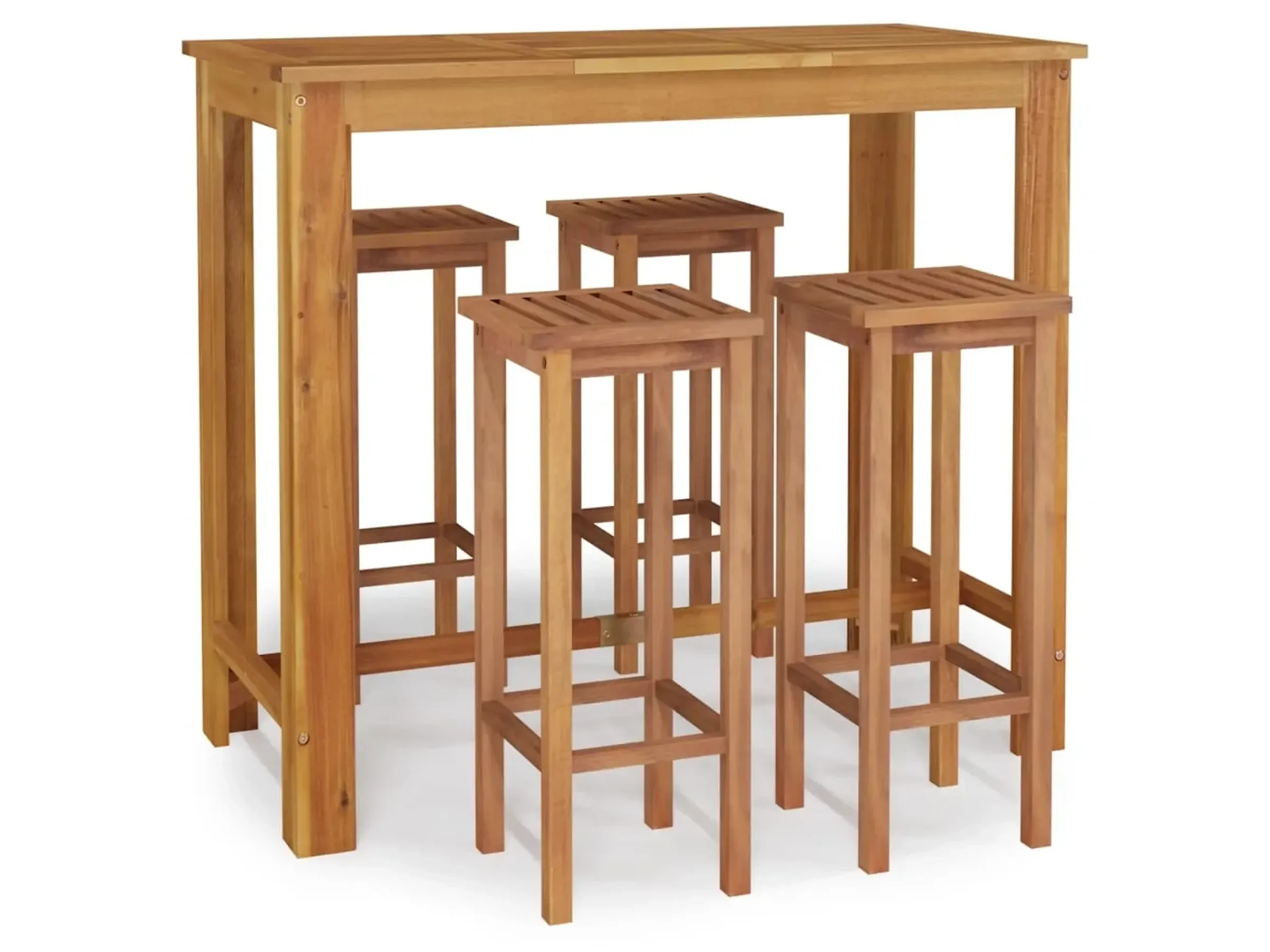 vidaXL Garten-Essgruppe 5-tlg aus Akazienholz – Modell 45