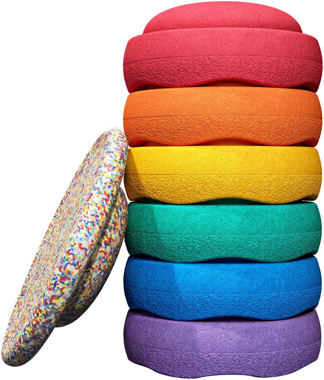 STAPELSTEIN Balancetrainer Stapelstein® Rainbow Set Classic inkl. Balance Board