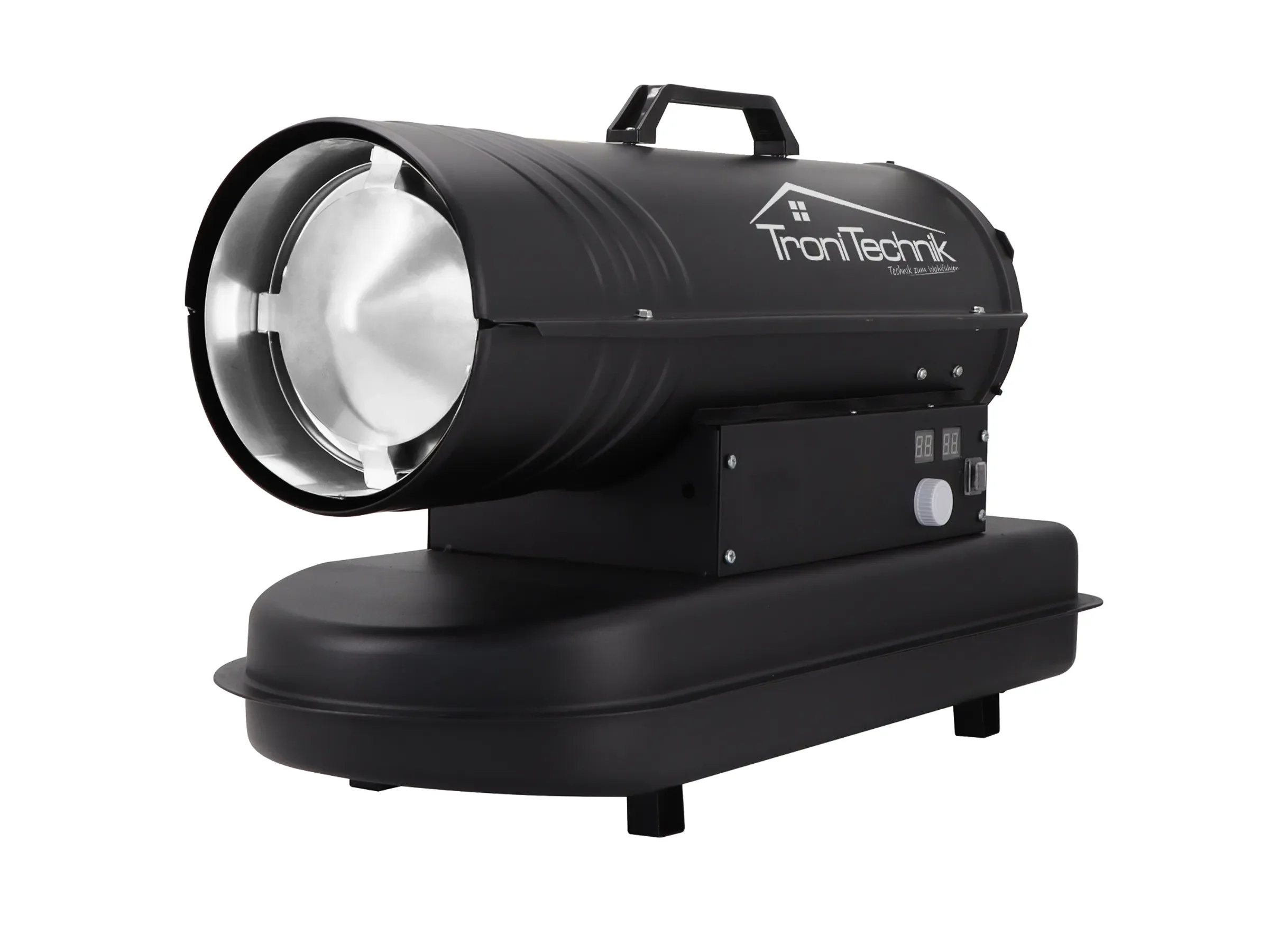 Diesel-Heizkanone 20 kW – Heißluftgenerator mit 19 l Tank & Tragegriff